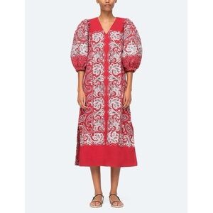 SEA NEW YORK Theodora Paisley Print Dress